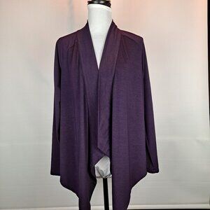 EDDIE BAUER Draped Open Front Lightweight Cardigan Size S